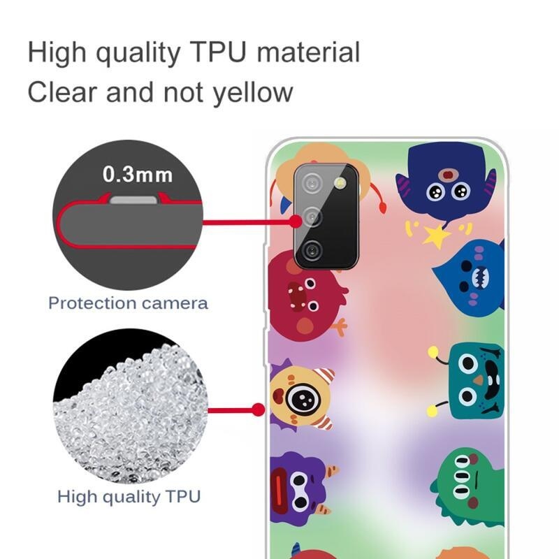 Patty zselés tok Samsung Galaxy A03s (166.6 x 75.9 x 9.1mm) - kis szörnyek