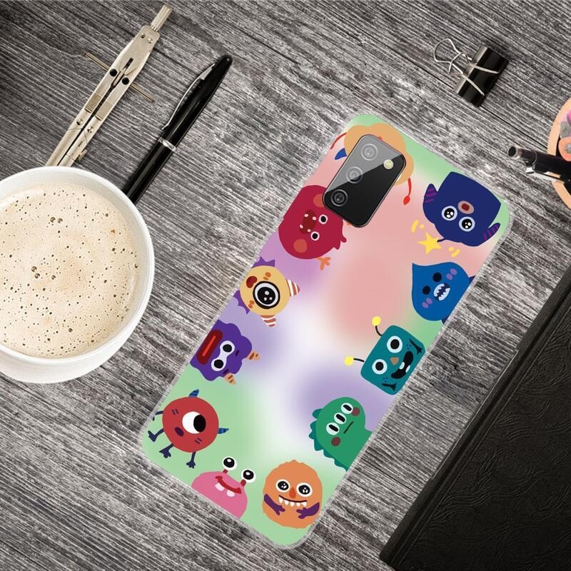 Patty zselés tok Samsung Galaxy A03s (166.6 x 75.9 x 9.1mm) - kis szörnyek