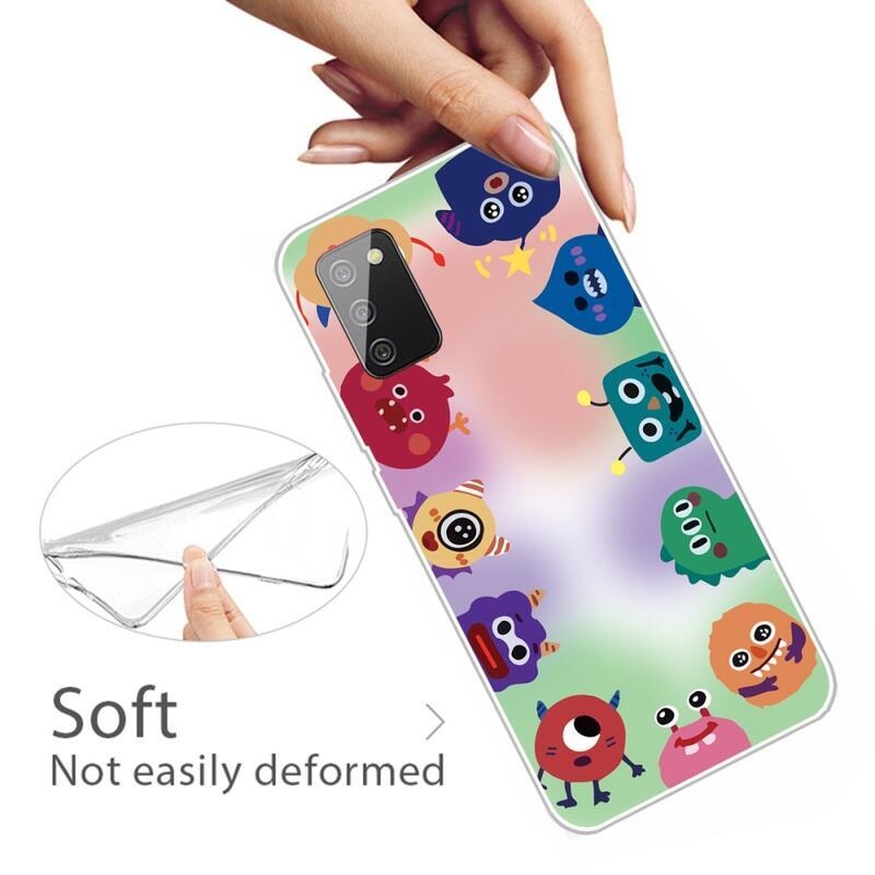 Patty zselés tok Samsung Galaxy A03s (166.6 x 75.9 x 9.1mm) - kis szörnyek