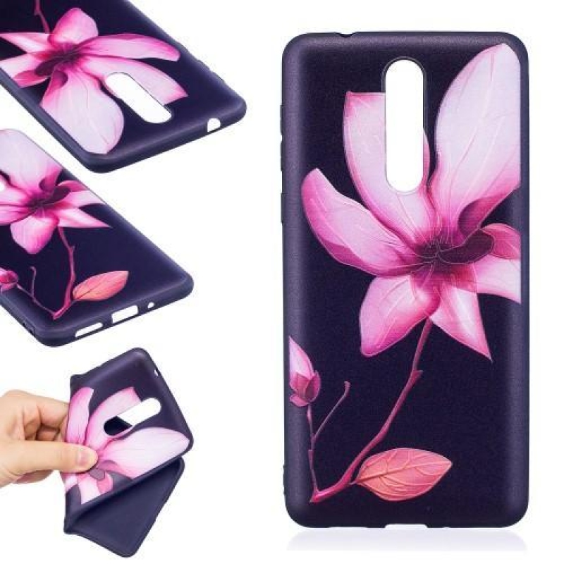 Patty zselés tok motívummal Nokia 8-hoz - virág