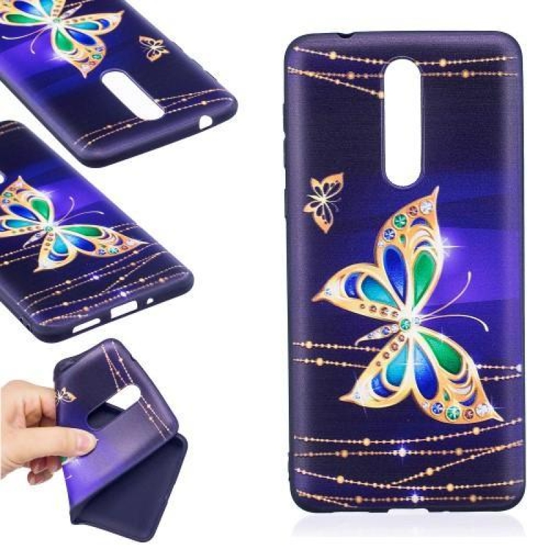 Patty zselés tok motívummal Nokia 8-hoz - magic butterfly