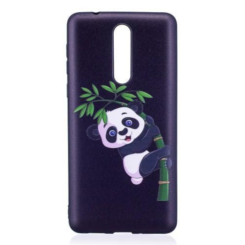 Patty zselés tok motívummal Nokia 8-hoz - panda egy ágon