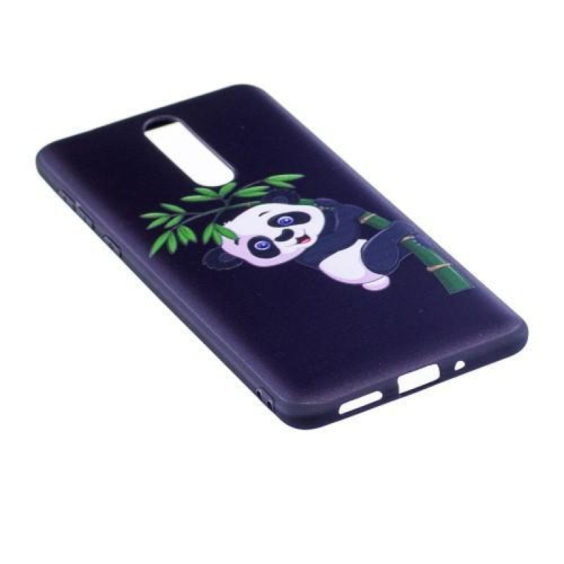 Patty zselés tok motívummal Nokia 8-hoz - panda egy ágon
