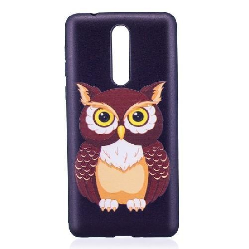 Patty zselés tok motívummal Nokia 8-hoz - bagoly