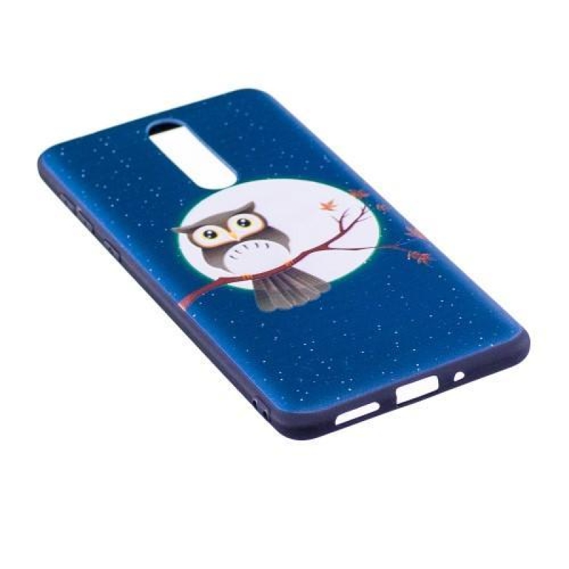 Patty zselés tok motívummal Nokia 8-hoz - bagoly egy ágon