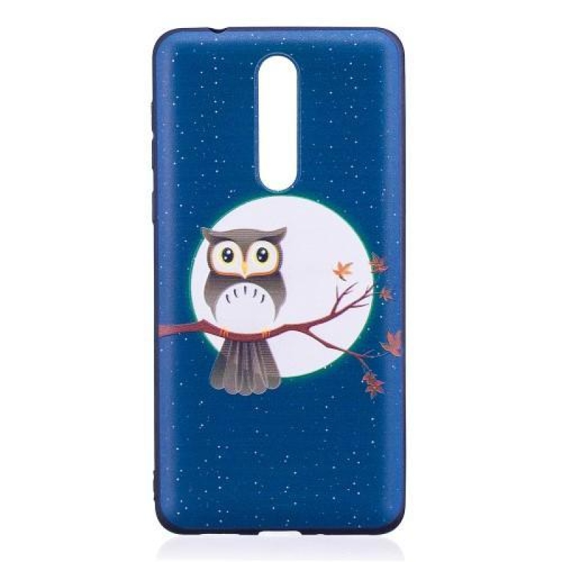 Patty zselés tok motívummal Nokia 8-hoz - bagoly egy ágon