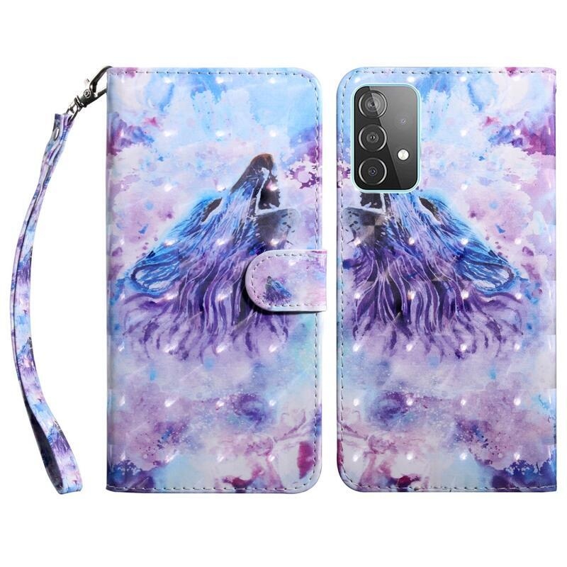 Patty pénztárca tok Samsung Galaxy A53 5G - üvöltő farkas