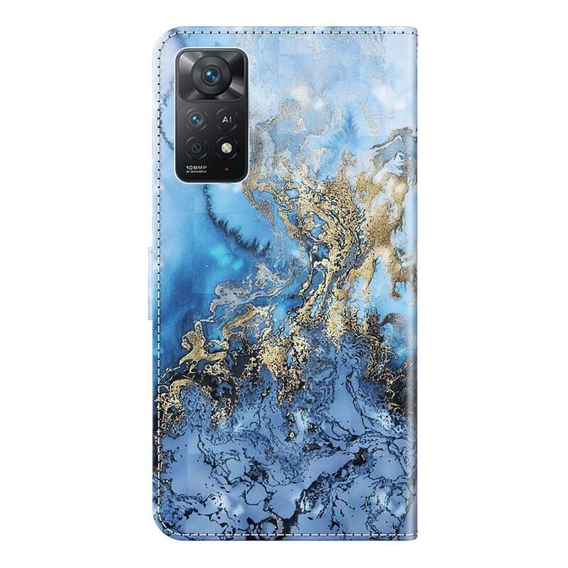 Nyomtatott pénztárca tok Xiaomi Redmi Note 11 4G/Note 11S 4G - absztrakt minta