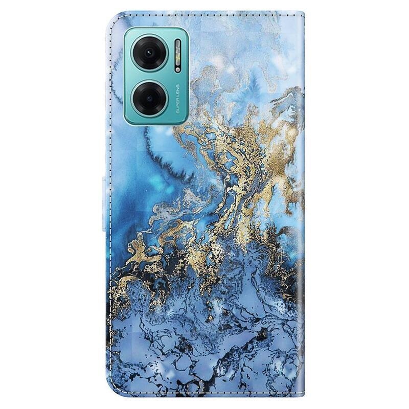 Nyomtatott pénztárca tok Xiaomi Poco M4 5G - absztrakt minta