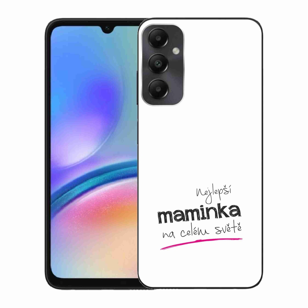 Gél borító mmCase Samsung Galaxy A05s - legjobb anya 4 fehér háttérrel