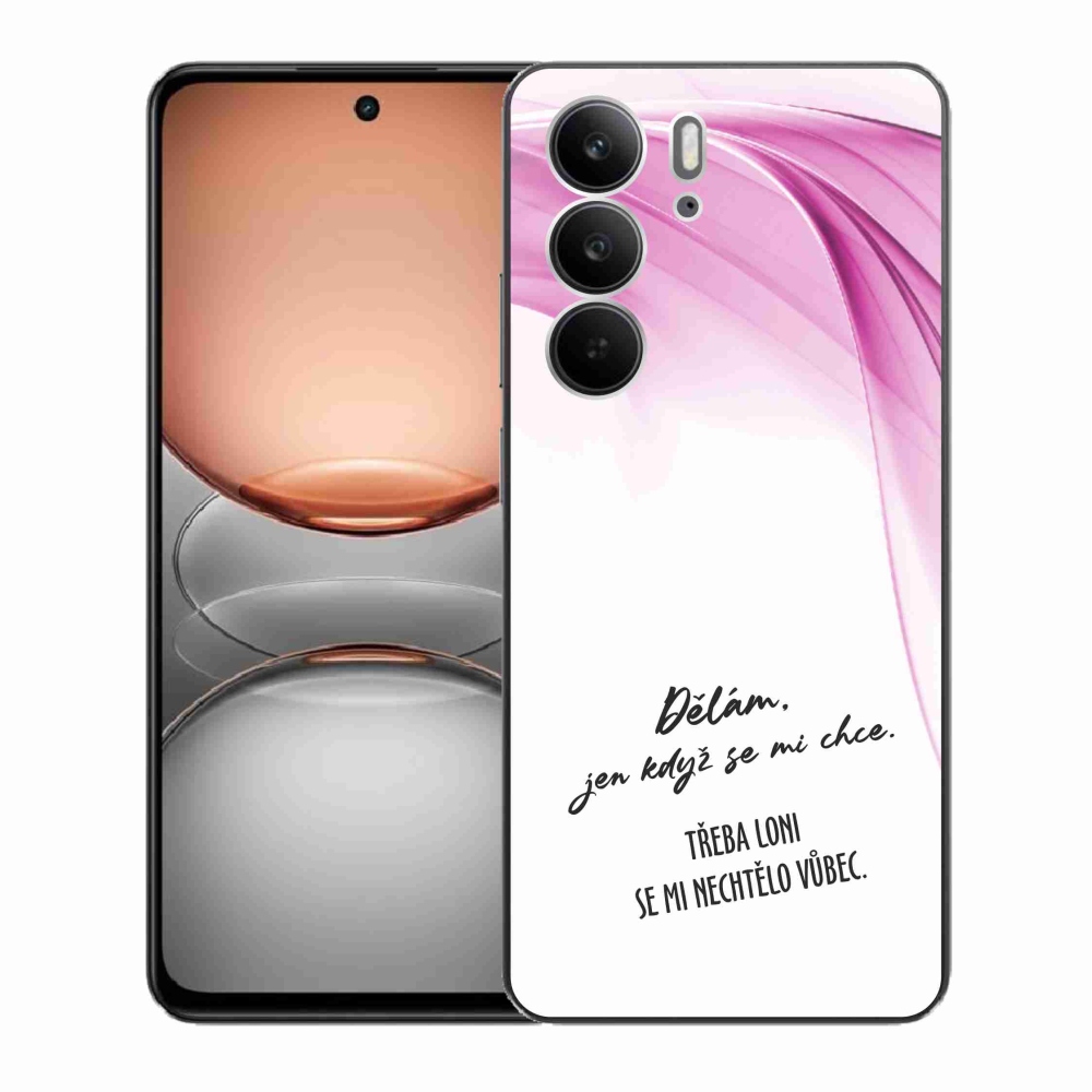 Gél borító mmCase a Realme C75 készülékhez - vicces szöveg 12 fehér háttér