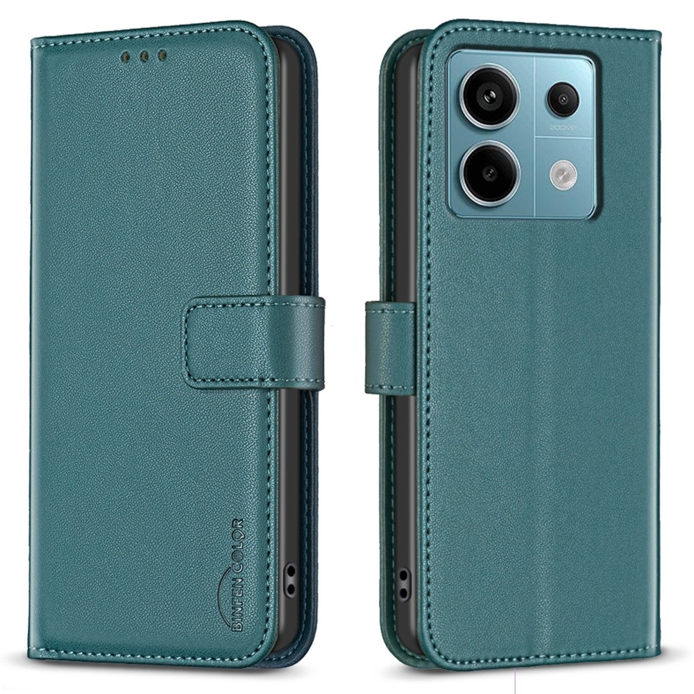 BNF könyvtáska Xiaomi Redmi Note 13 Pro 4G/Poco M6 Pro - zöld
