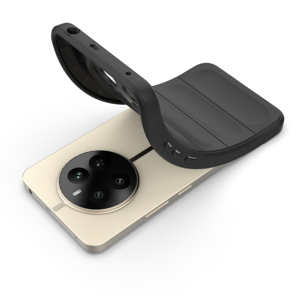 Rugg tartós zselés tok a Realme 12+ 5G készülékhez - fekete