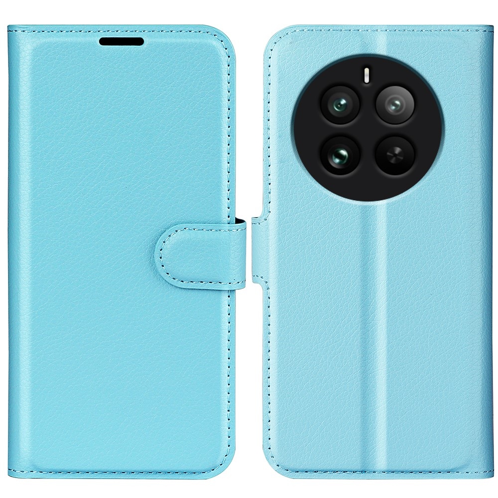 Litchi könyv tok Realme 12 Pro 5G/12 Pro+ 5G - kék
