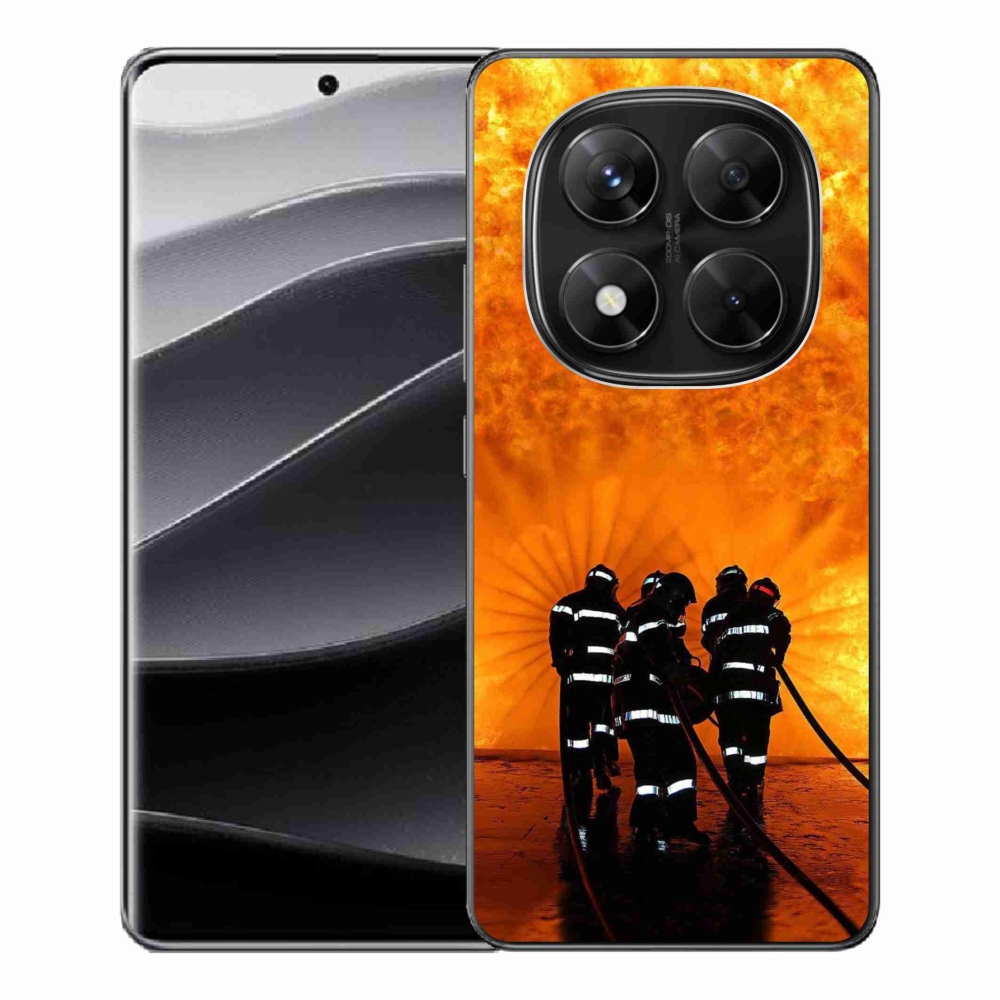 Gél borítás mmCase a Xiaomi Redmi Note 14 Pro 5G/Poco X7 5G számára - tűz