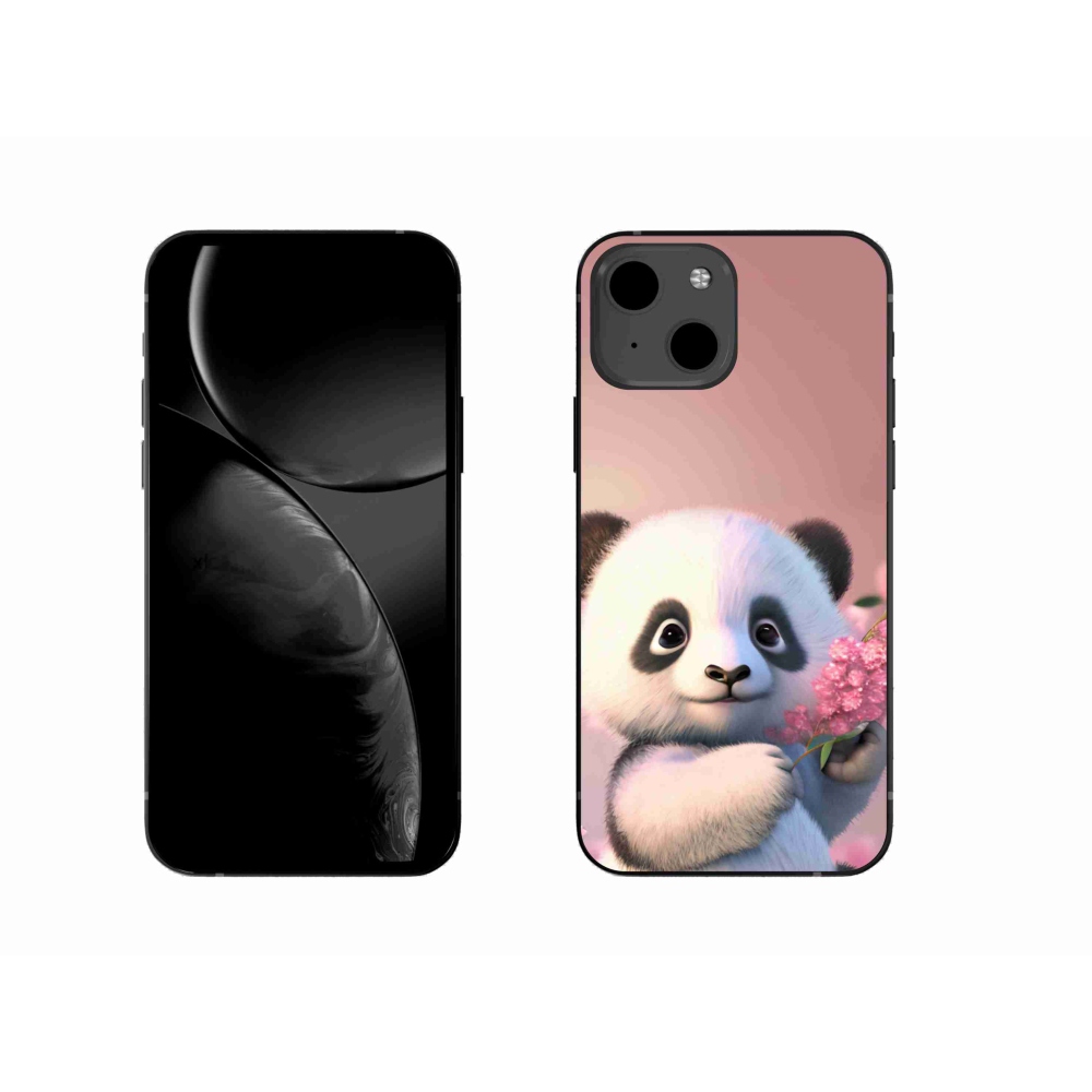 Gél borítás mmCase iPhone 13 6.1 készülékhez - aranyos panda
