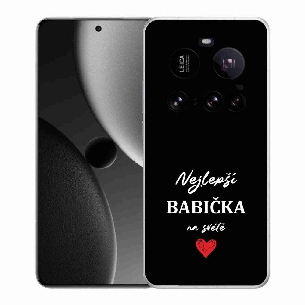 Gél borító mmCase a Xiaomi 15 Ultra - Best Grandma 1 fekete háttérrel