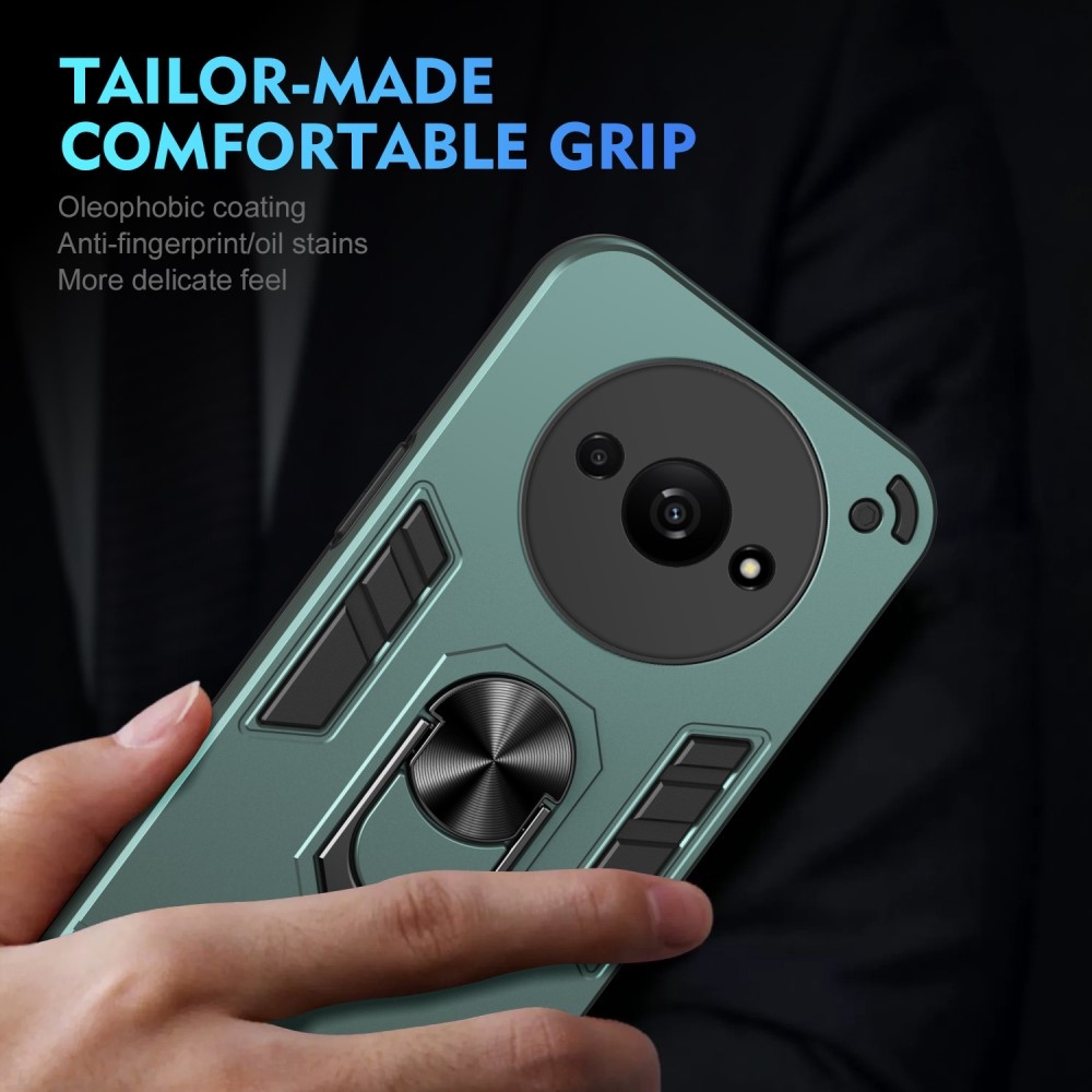 Tartós védőburkolat Xiaomi Redmi A3-hoz - zöld