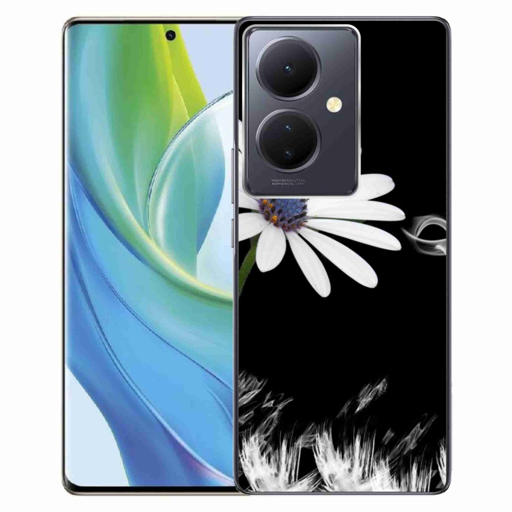 Gél védőhuzat mmCase a Vivo V29 Lite 5G-hez - fehér virág