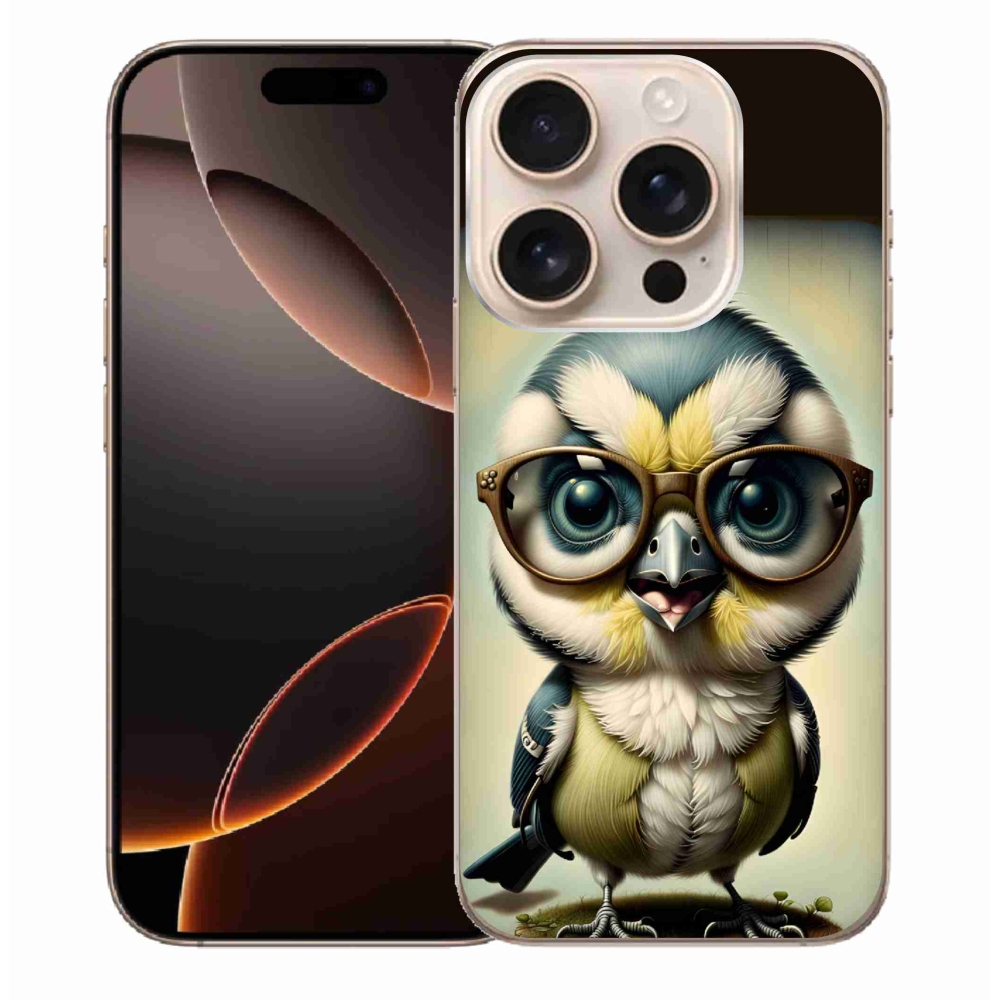 Zselés borítás mmCase iPhone 16 Pro Max készülékhez - kölyök szemüveggel