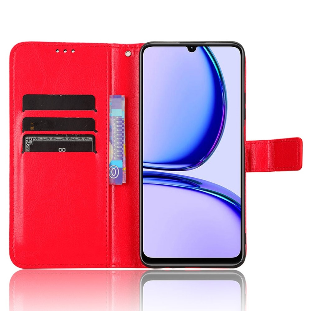 Őrült könyvtáska a Realme Note 50-hez - piros