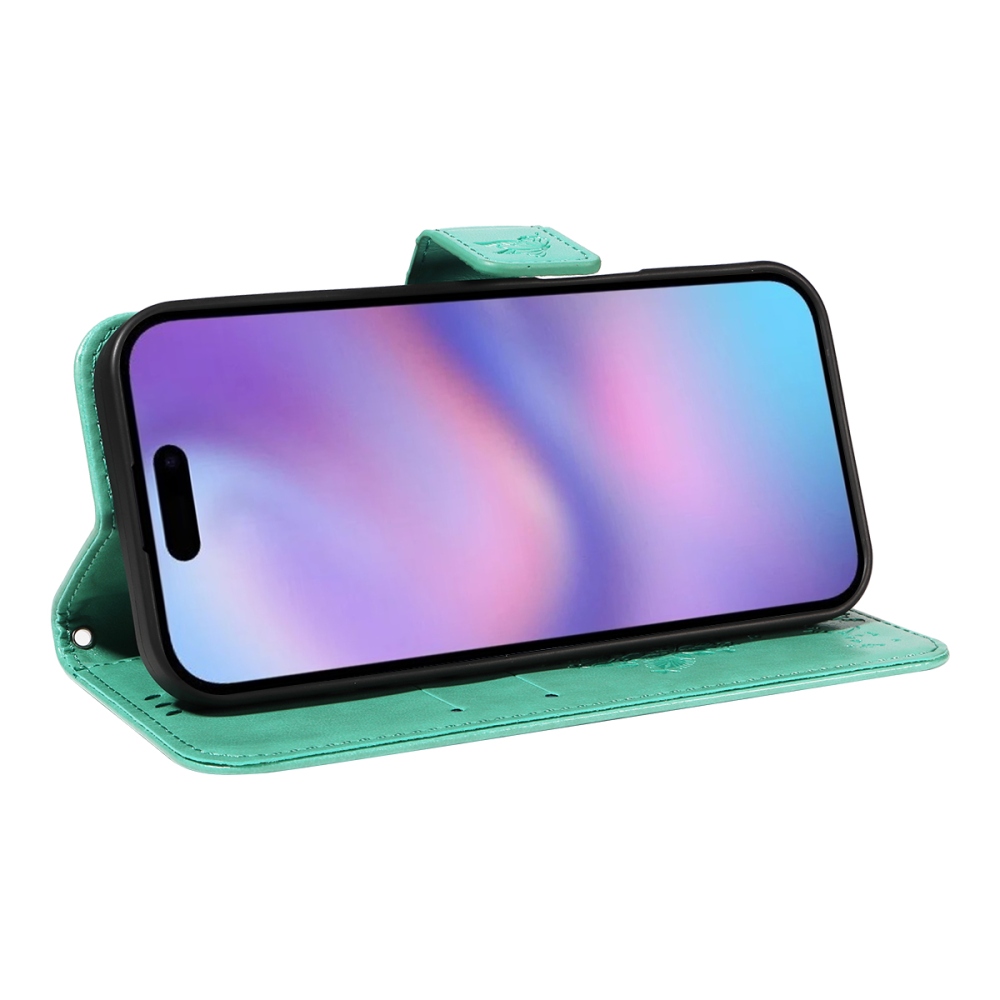 Fák könyvtáska iPhone 17 készülékhez - teáskék