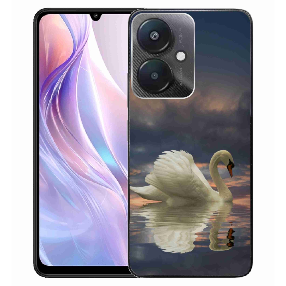 Gél borítás mmCase a Xiaomi Redmi 13C 5G számára - hattyú