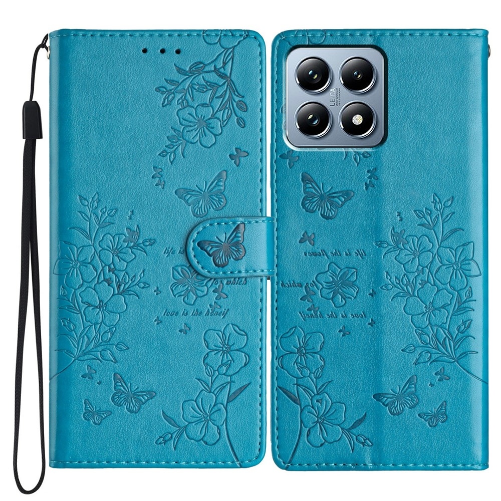 Floralis könyv tok Xiaomi 15T Pro-hoz - kék