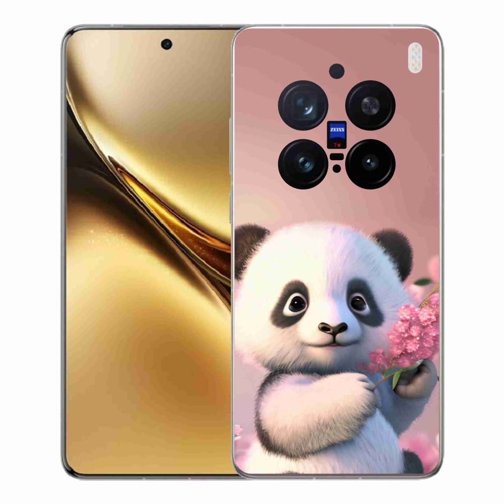 Gél borító mmCase a Vivo X200 Pro 5G készülékhez - aranyos panda