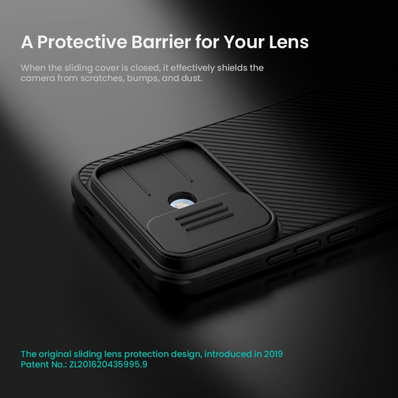 Nillkin CamShield PRO hátsó tok a Xiaomi Redmi Note 17 Pro 5G-hez, átlátszó fekete