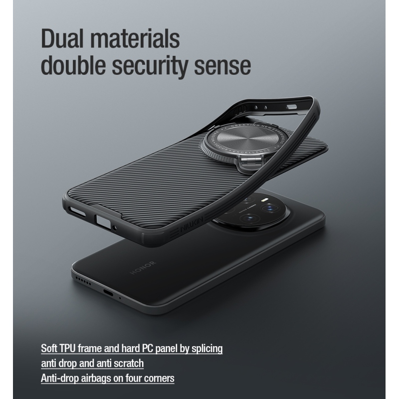 Nillkin CamShield Prop mágneses hátlap a Honor Magic7 Pro fekete színű készülékhez