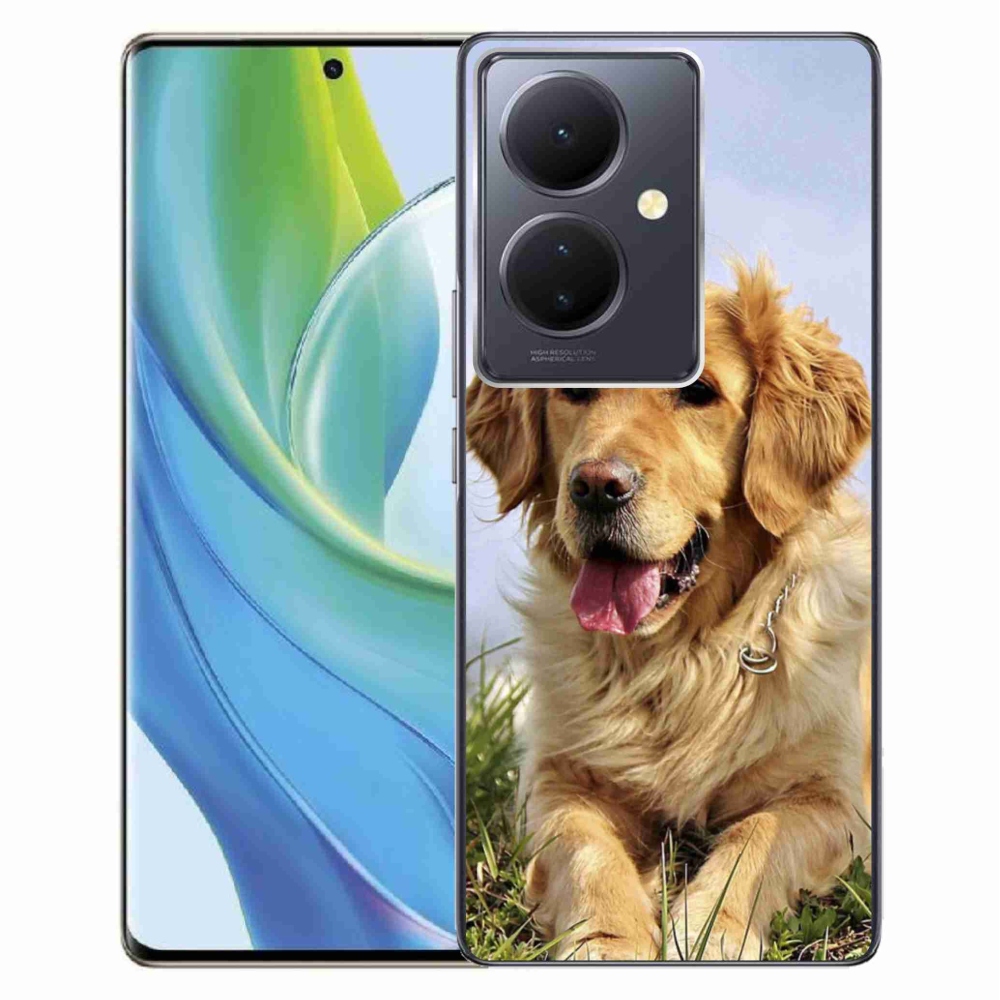 Gél tok mmCase a Vivo V29 Lite 5G-hez - arany retriever