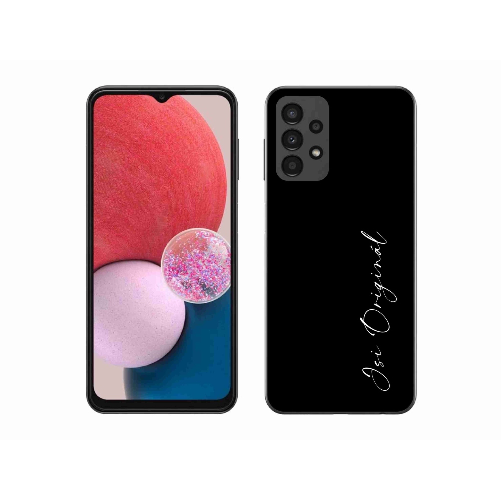 Gél borító mmCase Samsung Galaxy A13 4G - te vagy az eredeti fekete háttérrel