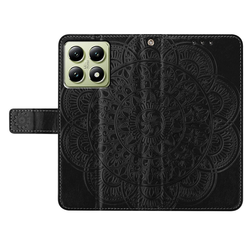 Mandala könyv tok Xiaomi 15T Pro-hoz - fekete