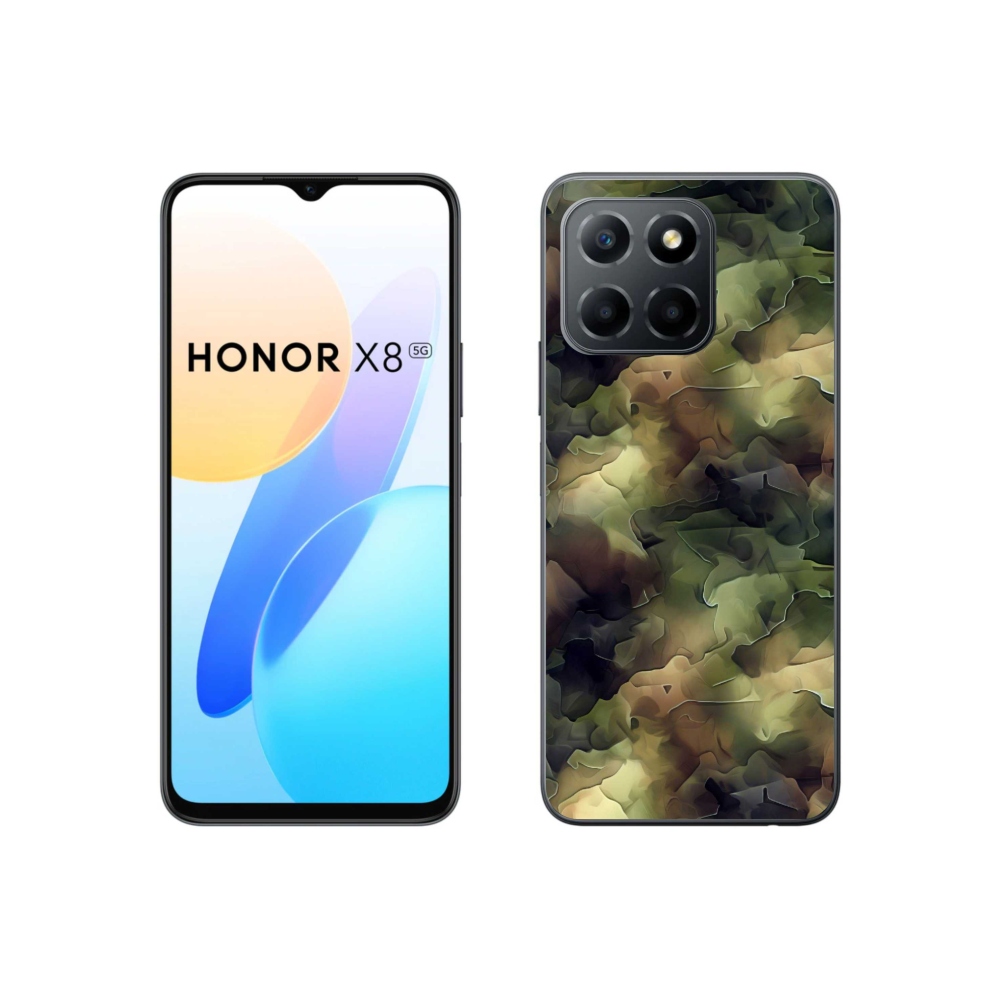 Zselés borítás mmCase a Honor X8 5G/70 Lite 5G számára - álcázó minta 10