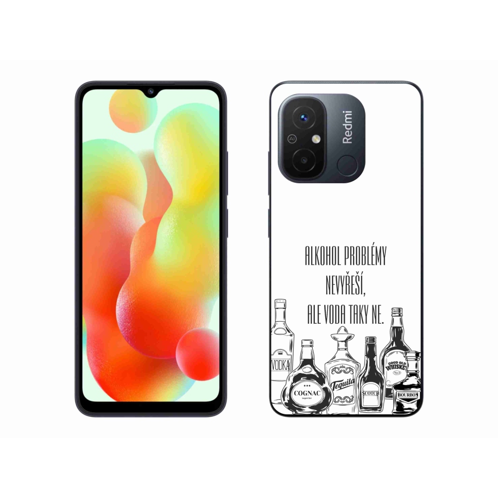 Gél borító mmCase a Xiaomi Redmi 12C-hez - vicces szöveg fehér háttérrel