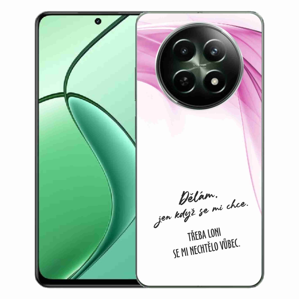 Gél borító mmCase a Realme 12 5G/12x 5G készülékhez - vicces szöveg 12 fehér háttérrel