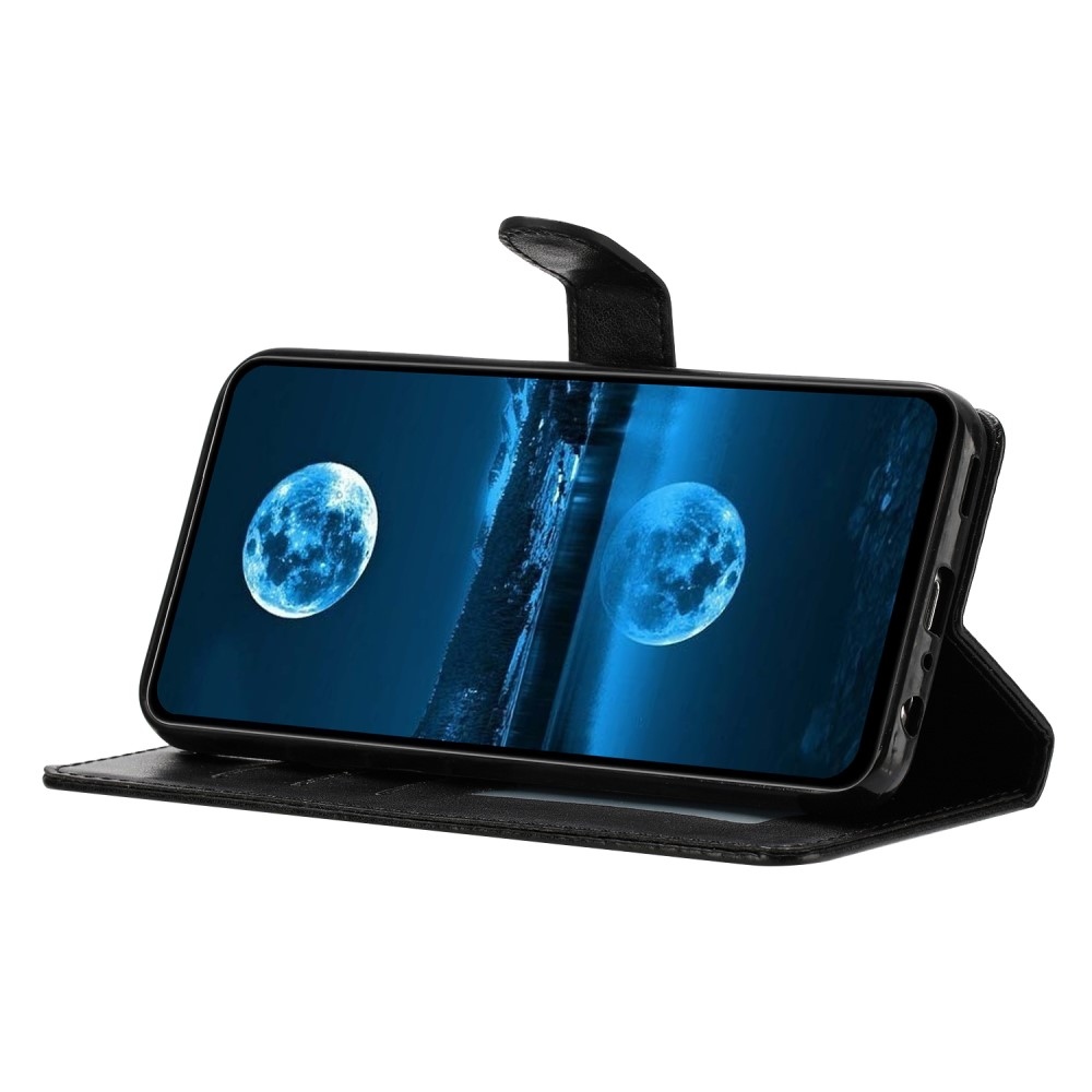 Vérrögök könyv tok Samsung Galaxy S25 Edge készülékhez - fekete