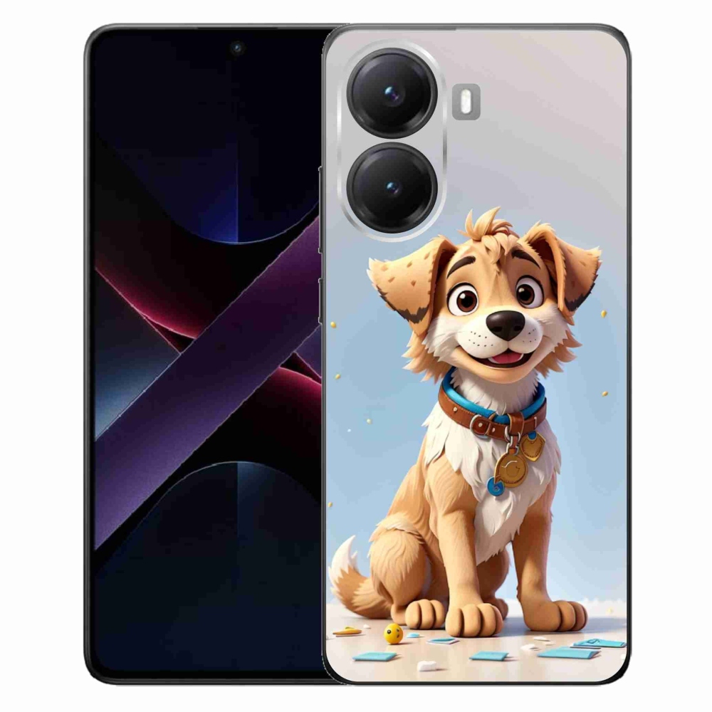 Gél borítás mmCase a Xiaomi Poco X7 Pro 5G számára - rajzfilm kiskutya