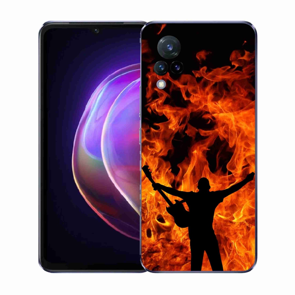 Gélburkolat mmCase a Vivo V21 4G/5G - zenész és a tűz