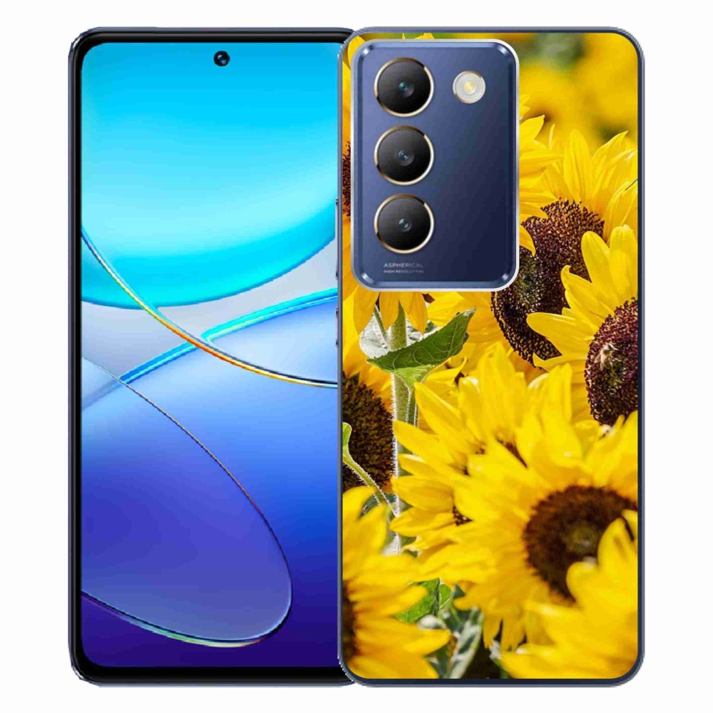 Gél borítás mmCase a Vivo V40 SE 4G/5G készülékhez - Napraforgó