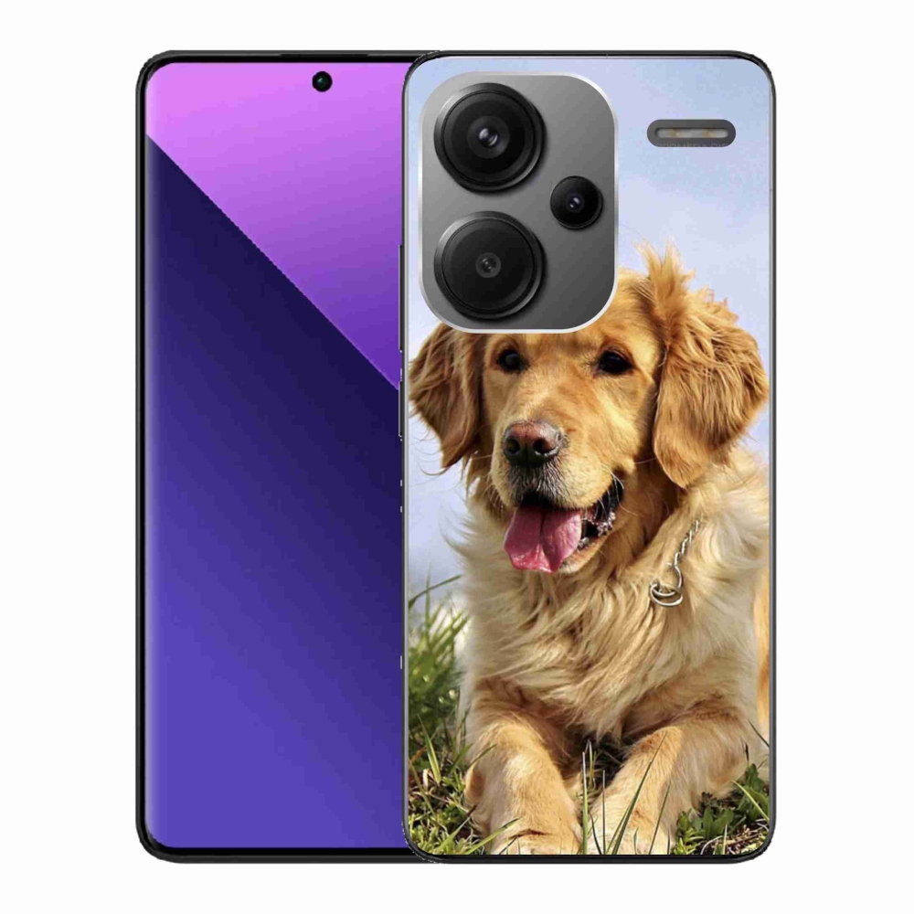 Gél tok mmCase a Xiaomi Redmi Note 13 Pro+ 5G számára - arany retriever