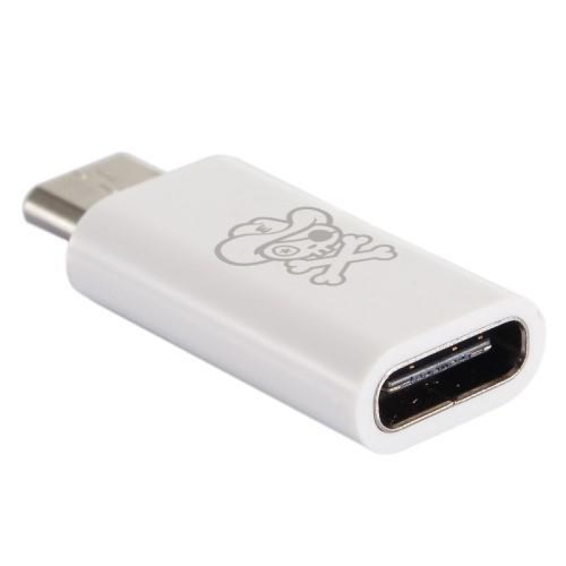 Kalóz USB Type-C 3.1-ről micro USB-re adapter - fehér