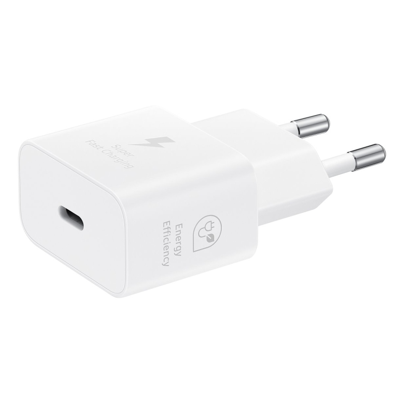 EP-T2510EWE + EP-DN980BWE Samsung USB-C 25W-os utazási töltő + USB-C adatkábel fehér (OOB Bulk)