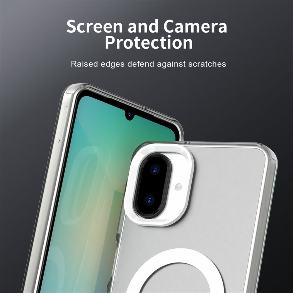 Candy zselés tok MagSafe Samsung Galaxy A07 4G - fehér