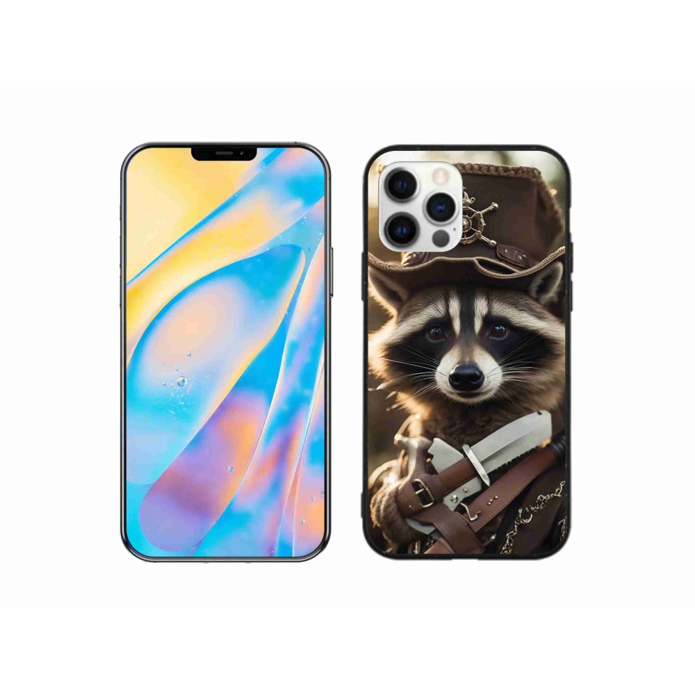 Zselés borítás mmCase iPhone 12 készülékhez - mosómedve egyenruhában