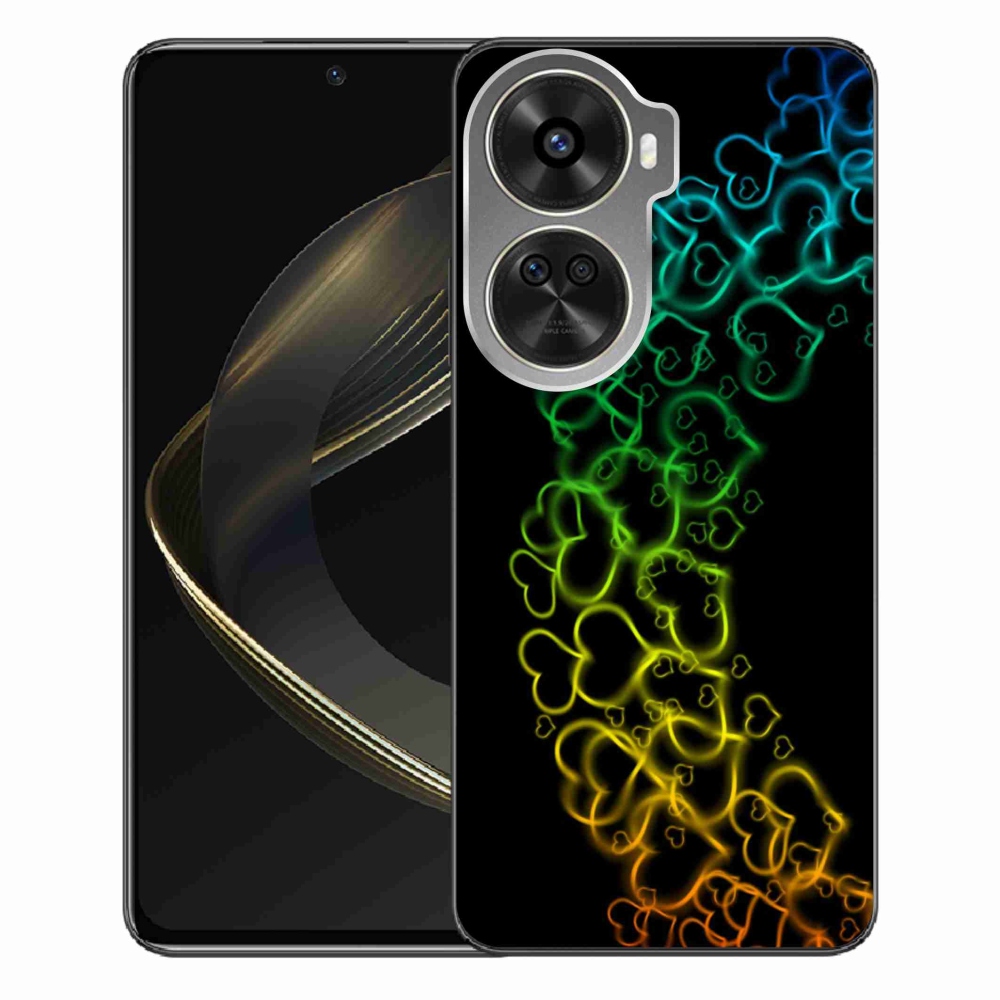 Gél borítás mmCase a Huawei Nova 12 SE-hez - színes szívek