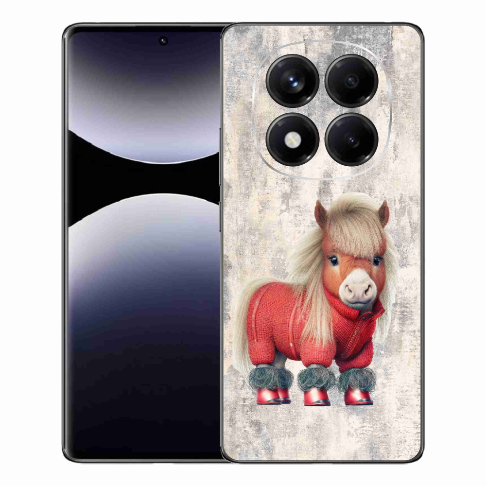 Gél borítás mmCase a Xiaomi Redmi Note 14 Pro számára - póni pulóverben