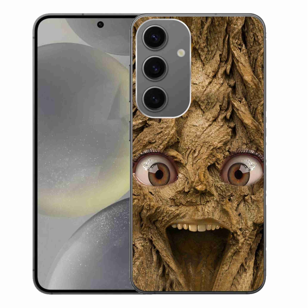 Gél borítás mmCase Samsung Galaxy S24+ készülékhez - vidám fa szemekkel