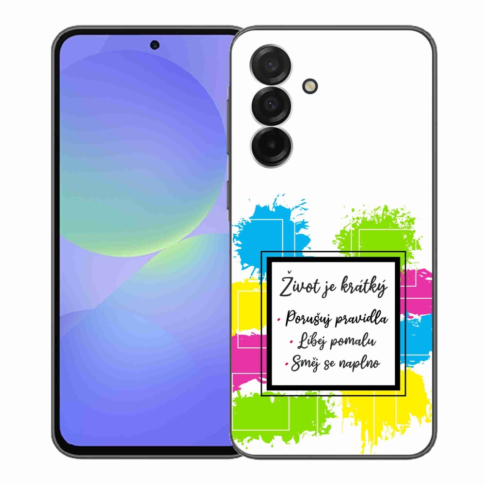 Gél borítás mmCase Samsung Galaxy A36 5G - idézet 5 fehér háttér